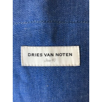 Dries Van Noten Jacke/Mantel aus Baumwolle in Blau