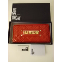 Moschino Love Sac à main/Portefeuille en Cuir en Rouge