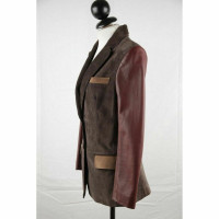Couture Du Cuir Jacke/Mantel aus Leder in Braun