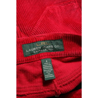 Ralph Lauren Paio di Pantaloni in Cotone in Rosso