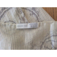 Hermès Schal/Tuch aus Baumwolle in Weiß