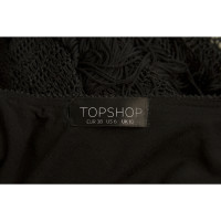 Topshop Jurk Viscose in Zwart