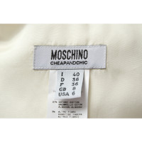 Moschino Cheap And Chic Gonna in Cotone in Crema