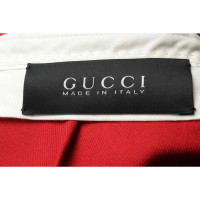 Gucci Paio di Pantaloni in Lana in Rosso