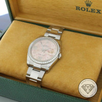 Rolex Lady Datejust 28 Edelstahl Steel in Pink