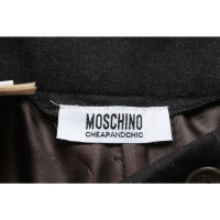 Moschino Cheap And Chic Paire de Pantalon en Laine en Gris