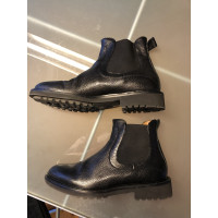Doucal's Boots Leather in Black