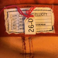 Current Elliott Paire de Pantalon en Daim en Orange