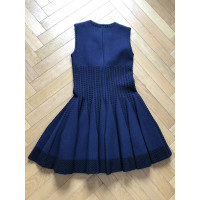 Alaïa Kleid aus Wolle in Blau