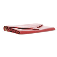 Smythson Täschchen/Portemonnaie aus Leder in Rot