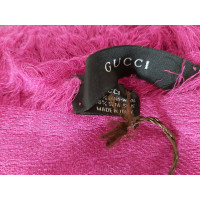 Gucci Schal/Tuch aus Wolle in Fuchsia
