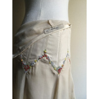 Blumarine Skirt Silk in Cream