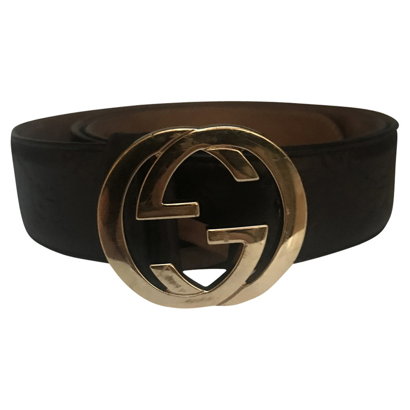 Gucci Belt Leather in Brown - Second 