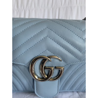 Gucci Marmont Bag aus Leder in Türkis