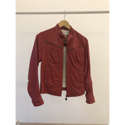La Martina Jacket/Coat Leather in Red