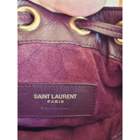 Saint Laurent Shoulder bag Leather in Bordeaux
