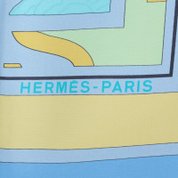 Hermès Sciarpa di seta con motivi grafici