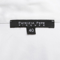 Patrizia Pepe Short sleeve blouse in white
