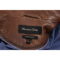 Massimo Dutti Blazer en Cuir en Marron