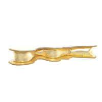 Saint Laurent Clutch aus Leder in Gold