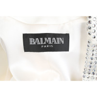 Balmain Blazer in Cotone in Bianco