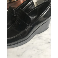 Jil Sander Wedges Patent leather in Black