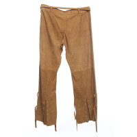 Ermanno Scervino Trousers Suede in Brown
