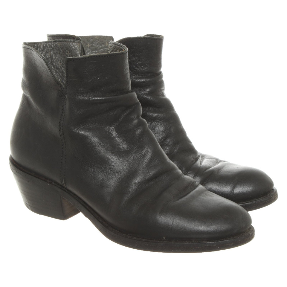 Fiorentini & Baker Stiefeletten aus Leder in Schwarz