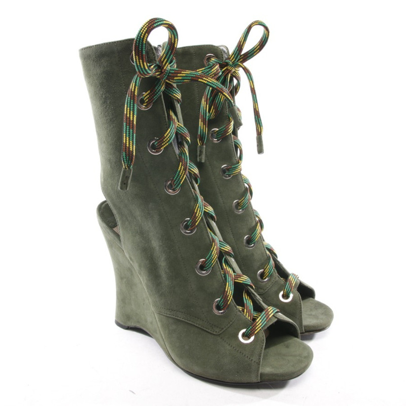 olive ankle boots