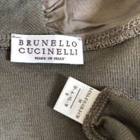 Brunello Cucinelli Top en Coton en Olive