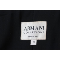 Armani Collezioni Jacke/Mantel aus Wolle in Schwarz