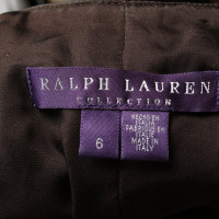 Ralph Lauren Black Label Weste aus Leder in Braun