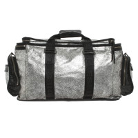 Diesel Travel bag Leather in Silvery