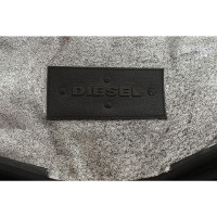 Diesel Travel bag Leather in Silvery