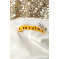 Alice + Olivia Dress Silk in Gold