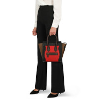 Céline Luggage aus Leder in Rot