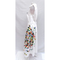 Akris Punto Kleid aus Baumwolle in Weiß