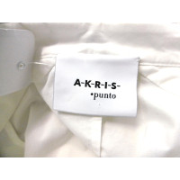 Akris Punto Vestito in Cotone in Bianco