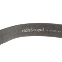 Rich & Royal Ceinture en Cuir en Noir