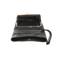 Sonia Rykiel Clutch Bag Leather in Black