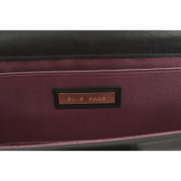 Elie Saab Clutch en Cuir en Noir