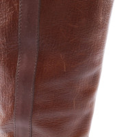 Lanvin Stiefel aus Leder in Braun