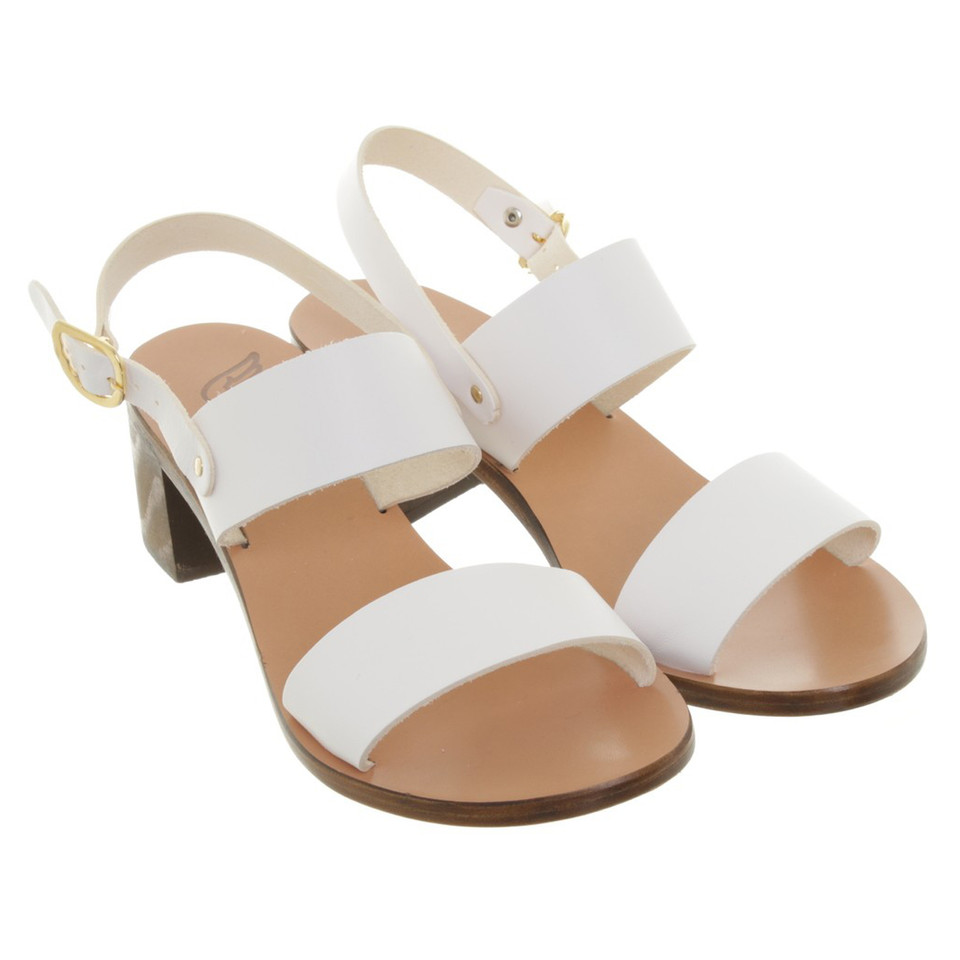 Ancient Greek Sandals Sandals in white