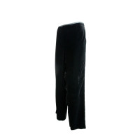 Armani Collezioni Paire de Pantalon en Coton en Noir