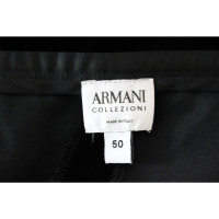 Armani Collezioni Paire de Pantalon en Coton en Noir