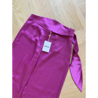 Nanushka  Trousers Silk in Fuchsia