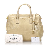 Prada Shoulder bag Patent leather in Beige