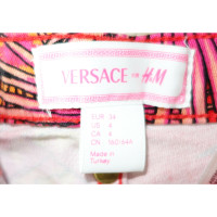 Versace For H&M Paio di Pantaloni in Cotone in Rosso