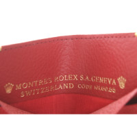 Rolex Borsette/Portafoglio in Pelle in Rosso