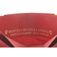 Rolex Täschchen/Portemonnaie aus Leder in Rot